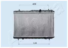 Радиатор, охлаждение двигателя ASHIKA RDA333032