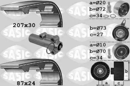 Комплект ремня ГРМ SASIC 1756048