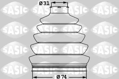 Комплект пыльника SASIC 1900017