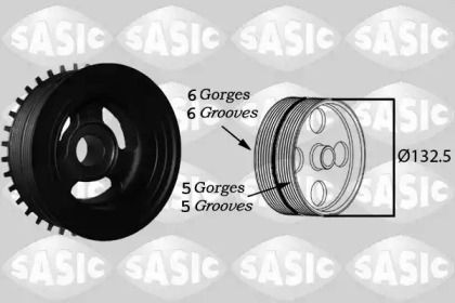 Ременный шкив, коленчатый вал SASIC 2156068