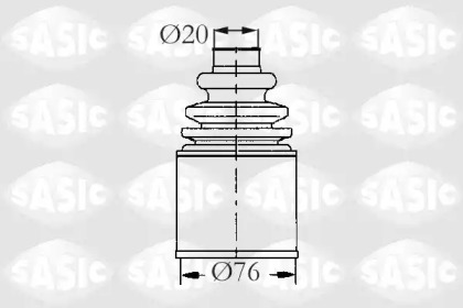 Комплект пыльника SASIC 2873483