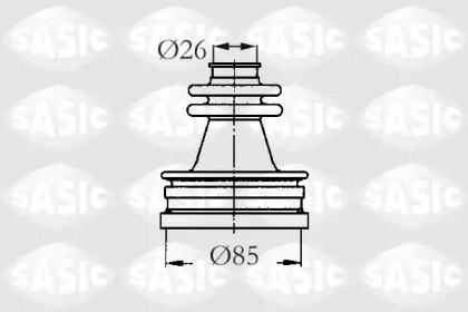 Комплект пыльника SASIC 2873723