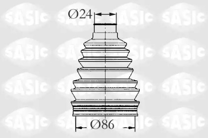 Комплект пылника, приводной вал SASIC 2933053