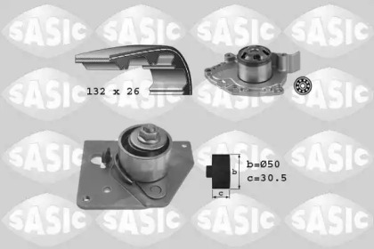 Водяной насос + комплект зубчатого ремня SASIC 3904032