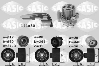 Водяной насос + комплект зубчатого ремня SASIC 3906053