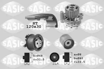 Водяной насос + комплект зубчатого ремня SASIC 3906080