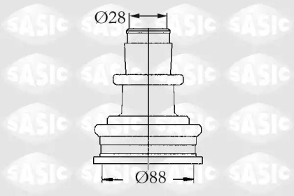 Комплект пыльника SASIC 4003411