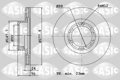 Тормозной диск SASIC 4004258J