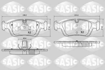 Комплект тормозных колодок SASIC 6216052