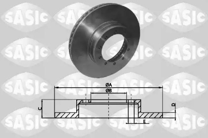 Тормозной диск SASIC T611003