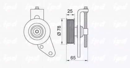 Ролик IPD 15-3333