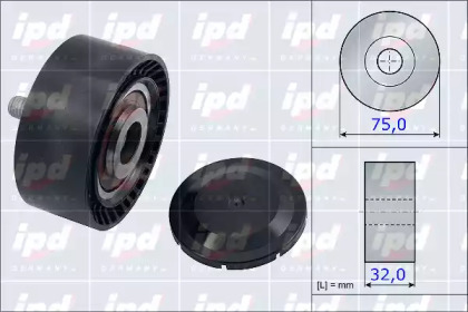 Паразитный / ведущий ролик, поликлиновой ремень IPD 15-3898