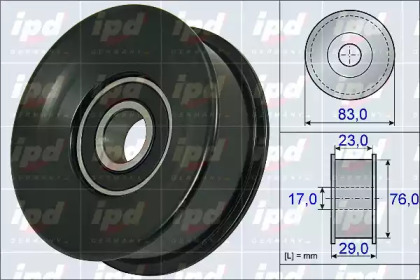 Паразитный / ведущий ролик, поликлиновой ремень IPD 15-3899