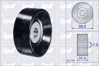 Паразитный / ведущий ролик, поликлиновой ремень IPD 15-3925