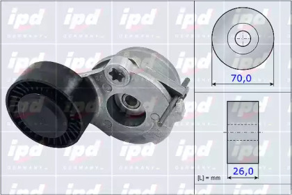 Натяжная планка, поликлиновой ремень IPD 15-3959