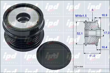 Механизм свободного хода генератора IPD 15-4035