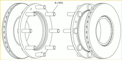 Тормозной диск BERAL BCR308A