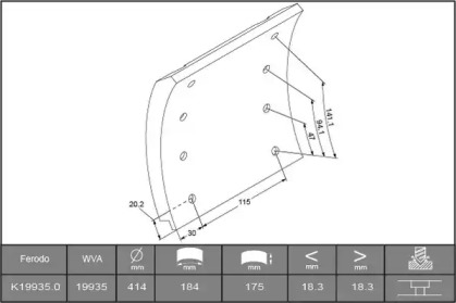 Комплект тормозных башмаков, барабанные тормоза ABEX B2180159