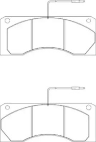 Комплект тормозных колодок ABEX G6954