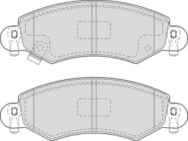 Комплект тормозных колодок DURON DBP251423