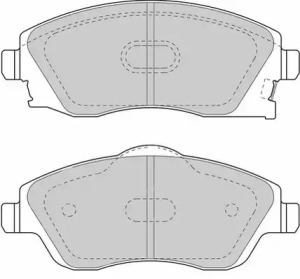 Комплект тормозных колодок DURON DBP251424