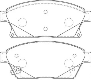 Комплект тормозных колодок DURON DBP254264