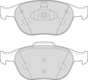 Комплект тормозных колодок DURON DBP241568