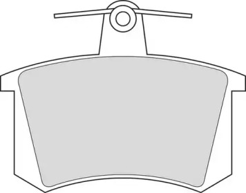 Комплект тормозных колодок DURON DBP230222