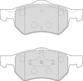 Комплект тормозных колодок DURON DBP221474