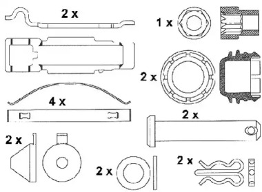 Комплект тормозных колодок DURON DCV1275BFE