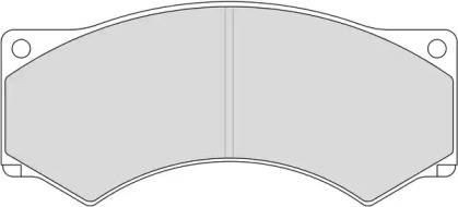 Комплект тормозных колодок DURON DCV376