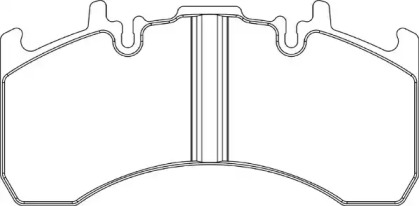 Комплект тормозных колодок DURON DCV4170B