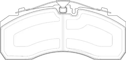 Комплект тормозных колодок, дисковый тормоз DURON DCV4296PTS