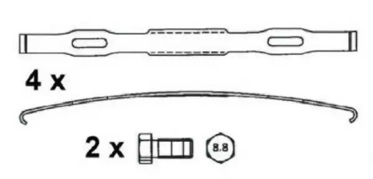 Комплект тормозных колодок DURON DCV4377B