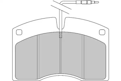 Комплект тормозных колодок DURON DCV624