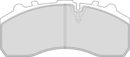 Комплект тормозных колодок, дисковый тормоз DURON DCV1373BFE