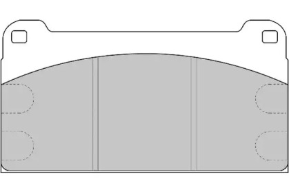 Комплект тормозных колодок DURON DCV958