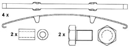 Комплект тормозных колодок DURON DCV1656BFE