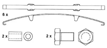 Комплект тормозных колодок, дисковый тормоз DURON DCV1585BFE