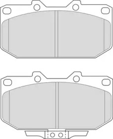 Комплект тормозных колодок DURON DBP330986