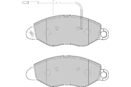 Комплект тормозных колодок DURON DBP331616