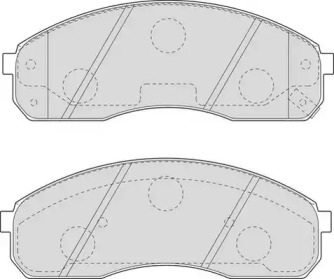 Комплект тормозных колодок DURON DBP271595