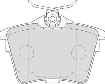 Комплект тормозных колодок DURON DBP341727