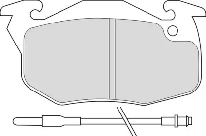 Комплект тормозных колодок DURON DBP350393