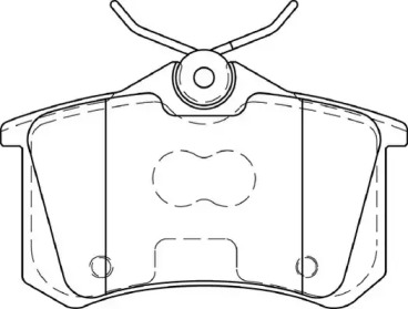 Комплект тормозных колодок DURON DBP344222