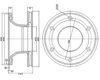 Тормозной диск DURON DCR175A