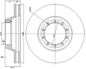 Тормозной диск DURON DCR100A