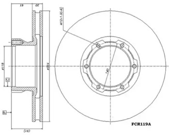 Тормозной диск DURON DCR119A