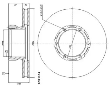 Тормозной диск DURON DCR118A