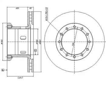 Тормозной диск DURON DCR102A